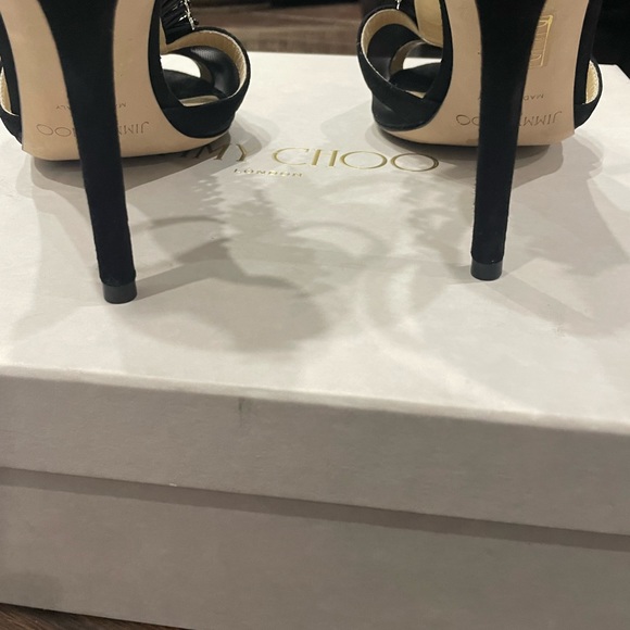 Jimmy Choo Suede Mesh Heels-38. Excellent condition. Worn once - Picture 6 of 10